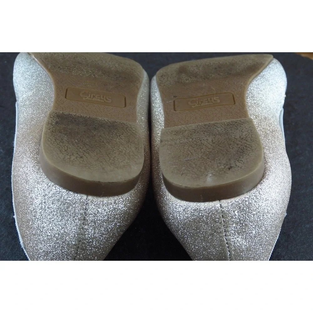 Circus by Sam Edelman Youth Girls Shoes Size 3 M Silver Ballet‎ Flats Synthetic